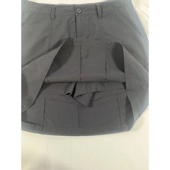 Patagonia Women Size 10 Skort Mini Skirt Shorts Liner Black Athletic Tennis - Picture 2 of 8